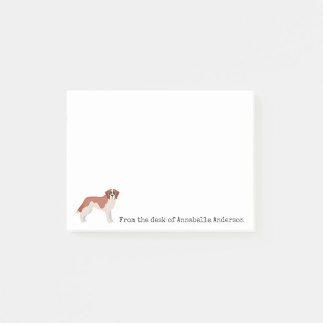 Post-it® St. Bernard Personnaliser les notes post-it (Devant)