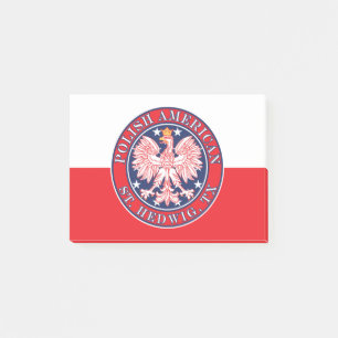 Post-it® St. Hedwig Texas Polonais Aigle Américain
