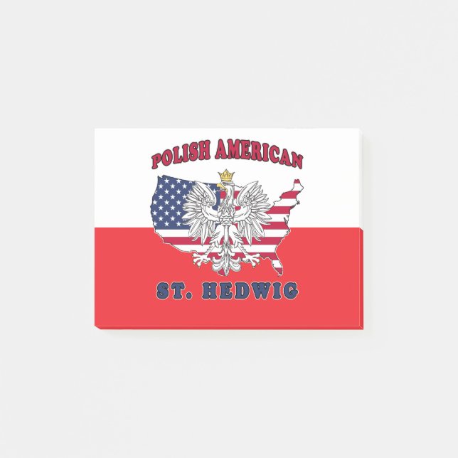 Post-it® St. Hedwig Texas Polonais Américain (Devant)