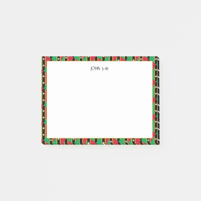 Post-it® ST KITTS NEVIS Christian Scripture (Devant)