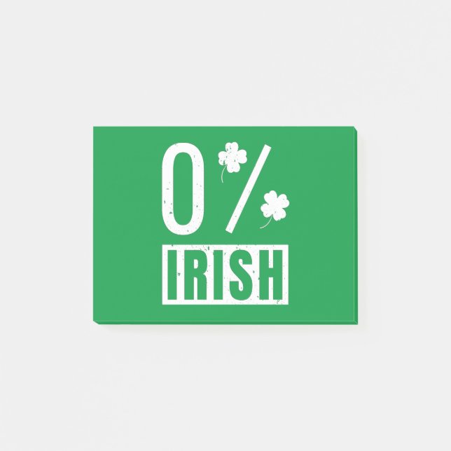Post-it® St Patrick's Day 0% Irish Four Leaf Clover (Devant)