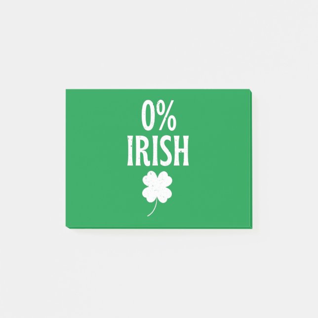 Post-it® St Patrick's Day 0% irlandais (Devant)