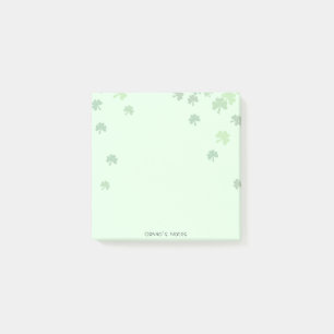 Post-it® St patrick's day 3 feuilles trèfle vert pastel