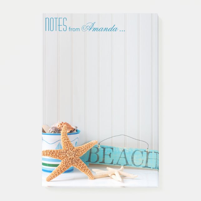 Post-it® Starfish Beach Personnalisé (Devant)