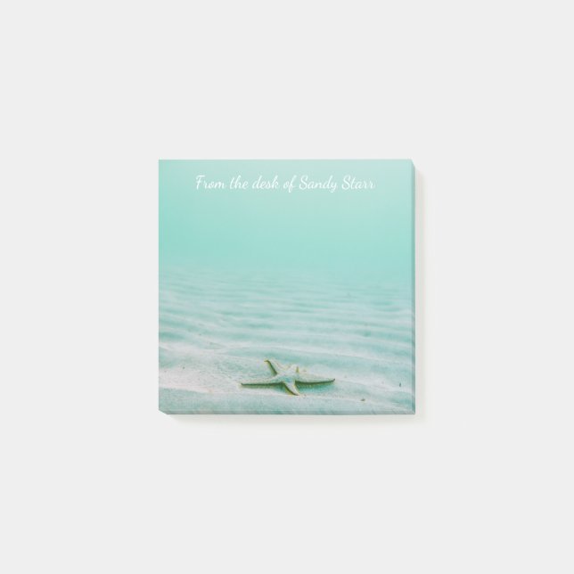 Post-it® Starfish & Sand Nautique Aqua Water Plage tropical (Devant)