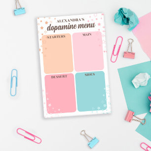 Post-it® Stars Flares Rose Bleu Dopamine Menu