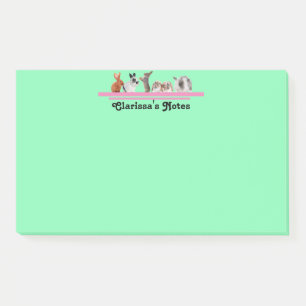 Post-it® Stationery lapin personnalisé mignon Post-it chic