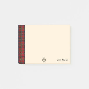 Post-it® Stewart Tartan & Scottish Thistle Personnalisé