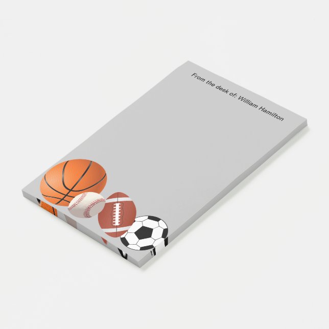 Post-it® Stick Notes Thème Sport (Incliné)