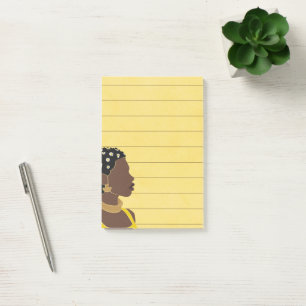 Post-it® Sticky Linky Portrait Femme Noire