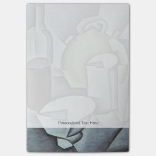 Post-it® Still Life avec une bouteille de vin et une guerre