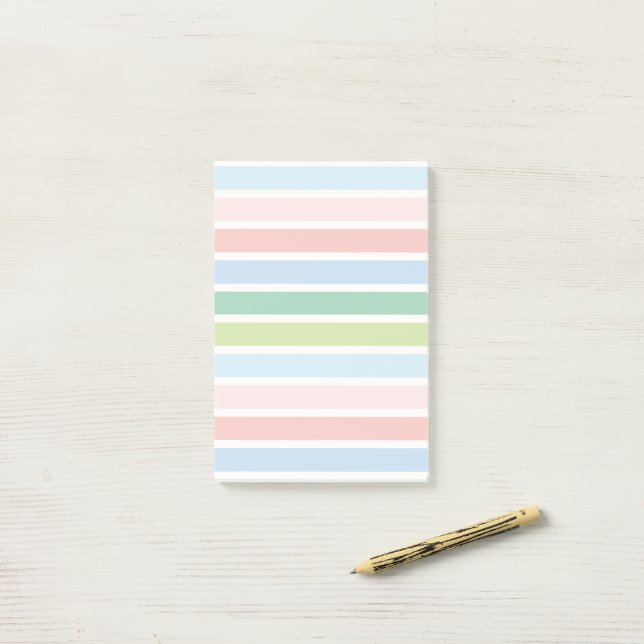 Post-it® Striped Pastels (Sur un bureau)