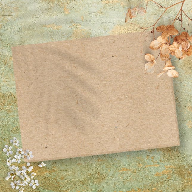 Post-it® Style de papier kraft rustique simple (Simple Rustic Kraft Paper Style Post-it Notes)