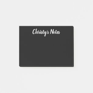Post-it® Style de tableau noir et blanc élégant personnal