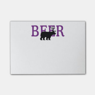 Post-it® Style d'icône de cerfs communs ou de bière d'ours