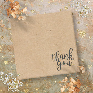 Post-it® Style Papier Kraft Rustique Merci