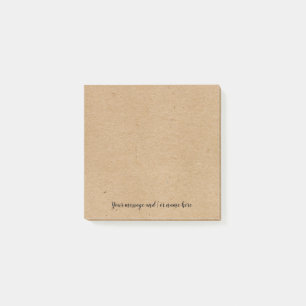 Post-it® Style papier rustique Kraft personnalisé