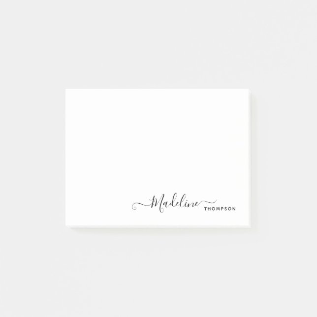 Post-it® Style tendance moderne moderne Script de fille Noi (Devant)