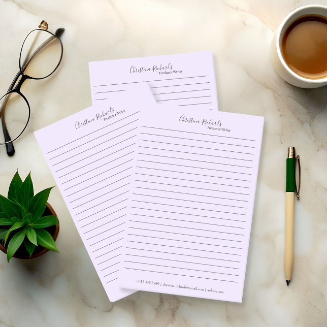 Post-it® Style Violet minimaliste (Créateur téléchargé)