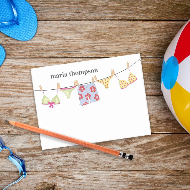 Post-it® Stylish Colorful Tropical Coastal Personnalisé (Créateur téléchargé)