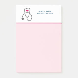 Post-it® Stylish Grey Nursing Stethoscope Illustration