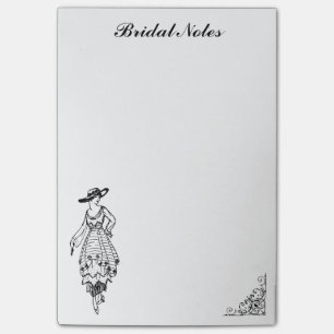 Post-it® Stylish Mariée Mariage mode robe nuptiale Notes