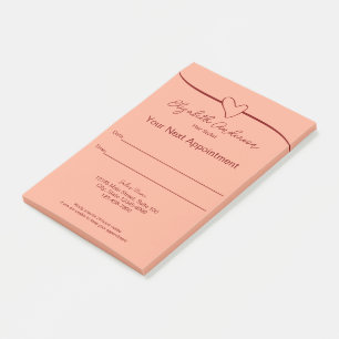 Post-it® Styliste des cheveux - Pêche et rouge votre procha