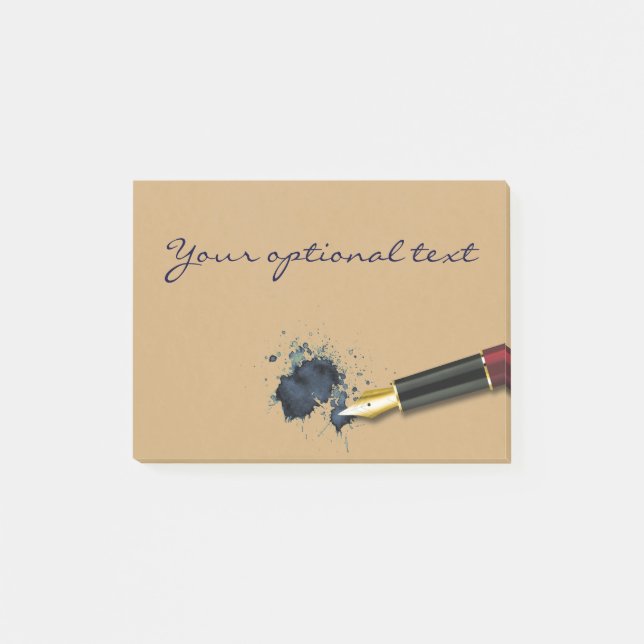 Post-it® Stylo Fontaine de remplissage avec Ink Blot (Devant)