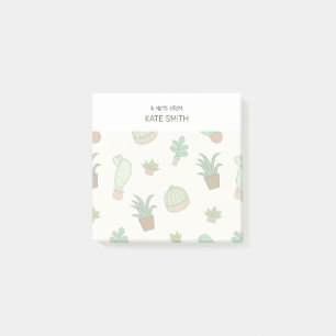 Post-it® Succulents et cactus illustrés mignons