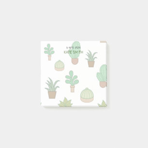 Post-it® Succulents et cactus illustrés mignons