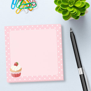 Post-it® Sucré délicieux Cupcake de fraise rose