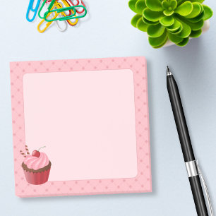 Post-it® Sucré délicieux gâteau cerise sur rose