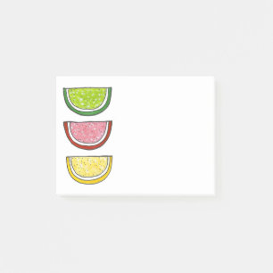 Post-it® Sugary Fruit Slice Candy Lemon Lime Slices Poster