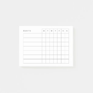 Post-it® Suivi des habitudes minimalistes