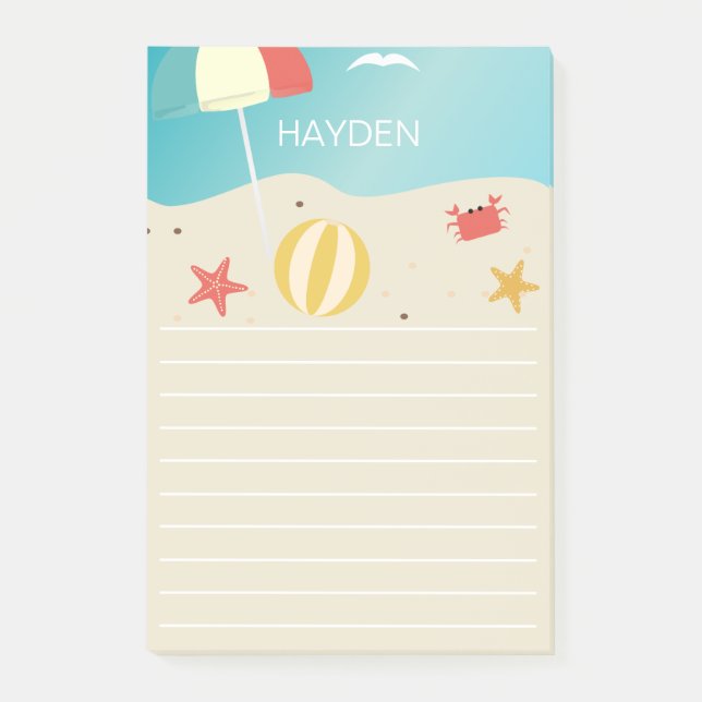Post-it® Summer Beach Bord de mer Personnalisé (Devant)