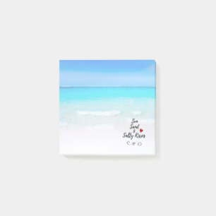 Post-it® Sun Sand and and Salty Kisses Tropical Beach
