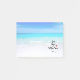 Post-it® Sun Sand and and Salty Kisses Tropical Beach