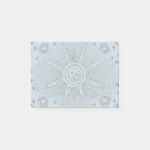 Post-it® Sun Stars Antique Nuit Ciel Médiéval Zodiac