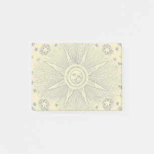 Post-it® Sun Stars Antique Nuit Ciel Médiéval Zodiac