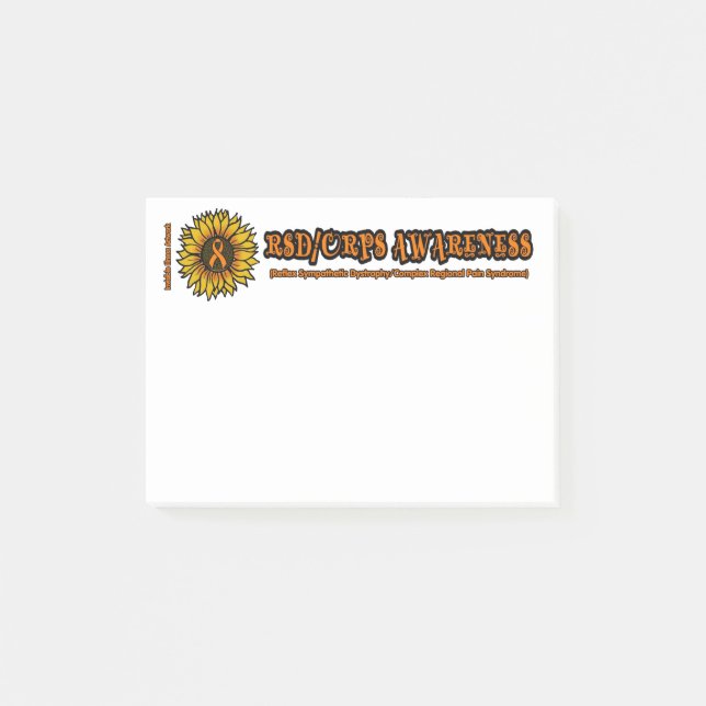 Post-it® Sunflower/Awareness...RSD/CRPS (Devant)