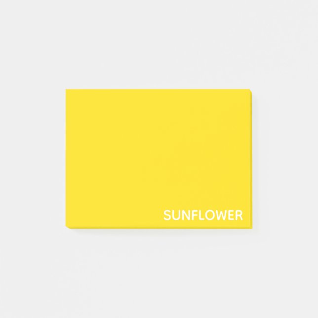 Post-it® Sunflower jaune Nom de la couleur (Devant)