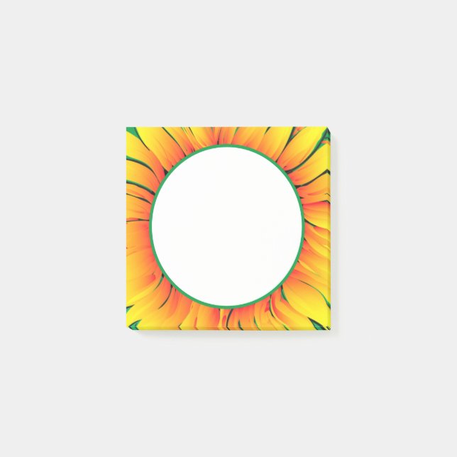 Post-it® Sunflower Post it Notes Sunshine (Devant)
