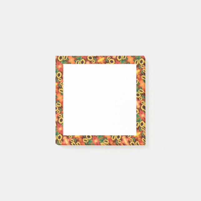 Post-it® Sunflowers encadré Post it Notes (Devant)