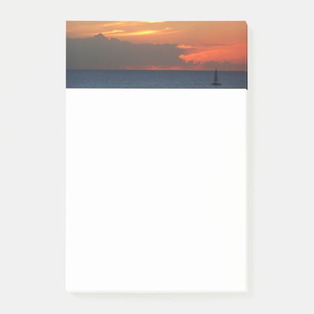 Post-it® Sunset Clouds and Sailboat Seascape (Devant)