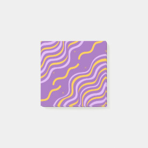 Post-it® Super bande de violet jaune  printemps Abstrait