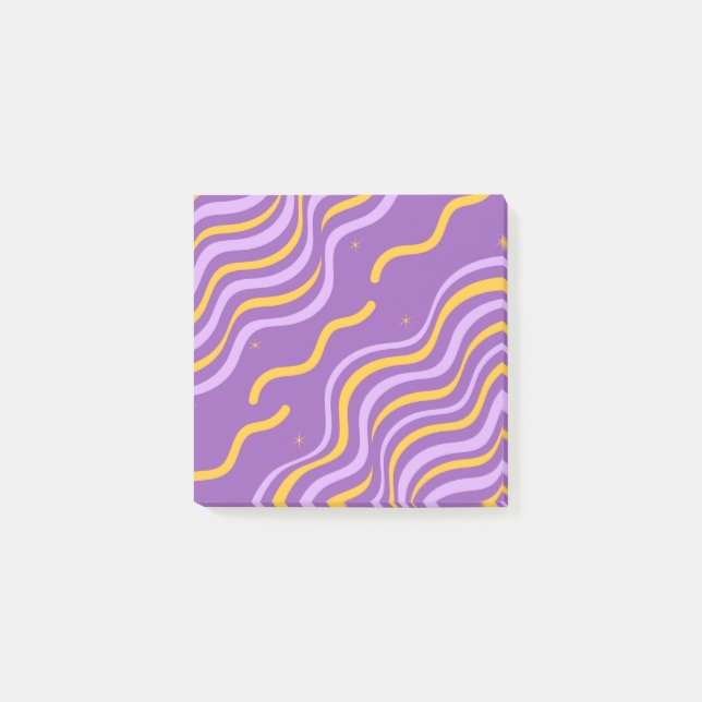 Post-it® Super bande de violet jaune  printemps Abstrait (Devant)