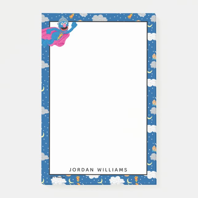 Post-it® Super Grover 2.0 Motif Sky de nuit (Devant)