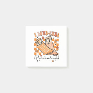 Post-it® Super Retro I Love Fall Prevention Drôle