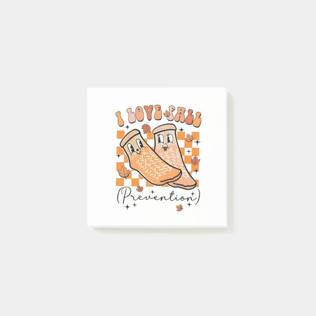 Post-it® Super Retro I Love Fall Prevention Drôle (Devant)