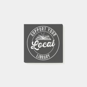 Post-it® support de votre libraire localY Carré Sticker T-S